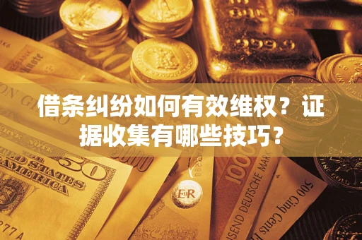 济南借条纠纷如何有效维权？证据收集有哪些技巧？
